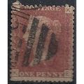 1858 SG43 1d Red Plate 202 Good/Fine Used Check...