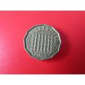 1964 QUEEN ELIZABETH II BRASS THREEPENCE - COIN...