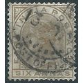 India 1876 SG81 6a Pale Brown Fine Used. ..