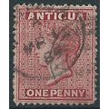 Antigua 1884 SG25 1d Carmine-Red Wmk Crown CA F...