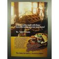 1985 Taster's Choice Coffee Ad - Gourmet Store Beans