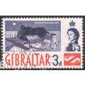 Gibraltar 1960 - SG164 - 3d blue & orange - The...