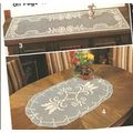 Crochet Doily Pattern Runner with Rose Motif