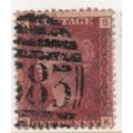 Sg43 1d red plate 179 fine used "S K" (reds)