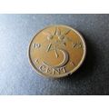 1973 NETHERLANDS FIVE CENT - COIN - 2 FREE POST...