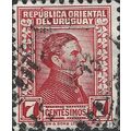 URUGUAY, General José Artigas, red 1932, 7c