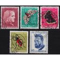 SCHWEIZ SWITZERLAND [1953] MiNr 0588-92 ( O/use...