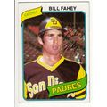1980 Topps baseball card 44 Bill Fahey - Padres