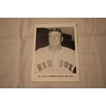 Billy Herman Black & White Photo Boston Red Sox