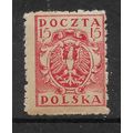 POLAND 1919 SOUTHERN POLAND 15H RED SG 71 M / MINT