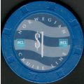 Norwegian Cruise Line. $1 Casino Chip. I21.