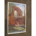 J.J Ward Postcard - Kenilworth Castle banquetin...