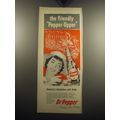 1957 Dr Pepper Soda Ad - The friendly Pepper-Upper