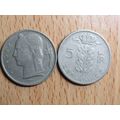 Belgium 1958 5 Franc Belgique (French Text) Coin