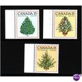 CANADA 1981 CHRISTMAS TREE SG 1023/1025 SET 3 V...