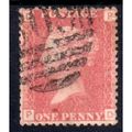 1858 sg43 1d red plate 118 FINE USED (P D) PR3