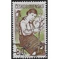 Mi 1130: 80 h. brown/yellowish green Tenth Anni...