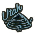 Utah Blue Beehive Shaped Fridge Magnet