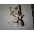 Vase Bird figurine ceramic