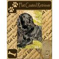 Flat Coated Retriever Laser Engraved Wood Pictu...