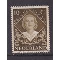 Netherlands 1948 Queen Juliana 10c Fine Used SG...
