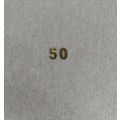 BRASS NUMBERS 50 - DOLLS HOUSE 12th. SCALE