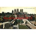 City Walls and Minster, York, Yorkshire, Postca...