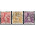 Helvetia - Switzerland 1907 - F H - MiNr 98/100