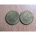 1977j 5 Pfennig Germany Coin