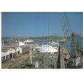 Falmouth Docks Cornwall Postcard unused crease