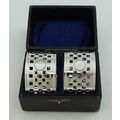 Cased Pair Sterling Napkin Rings, Birmingham 19...