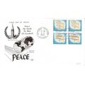 CANADA 1964 WORLD PEACE BLOCK OF 4 FIRST DAY CO...