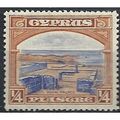 Cyprus 1934 SG133 1/4 pi Ultramarine & Orange-B...