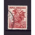 PAPUA & NEW GUINEA 1952 SG 6 3 1/2d PAPUAN HEAD...