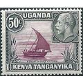 KUT 1935 SG116 50c Black & Purple Mounted Mint ...