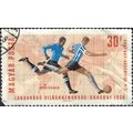 HUNGARY, FOOTBALL, Uruguay - Argentina, orange-red 1966, 30f