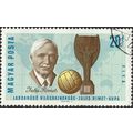 HUNGARY, FOOTBALL, Jules Rimet, blue 1966, 20f