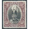 Kedah 1937 SG64 40c Black & Purple Mounted Mint...