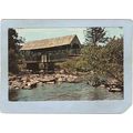 NH Pittsburg Covered Bridge Postcard Bridge Ove...
