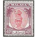 Perak 1950 SG144 40c Red & Purple Mounted Mint ...