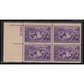 855 3c Baseball Very Fine MNH Plt/4 UL 22385 KA...