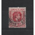 LeewardIslands.SG99 1d Scarlet.Variety Unchecke...