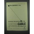 1954 GPO Post Office Cable & Wireless Services Advertisement