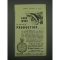 1954 Prestons Stop-Watch Ad - Hard work for the sake of production