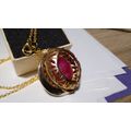 Pink African Blood Ruby handmade jewelry 18 inc...