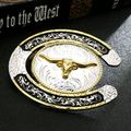 New Silver & Gold Tone Bull Horse Shoe Shaped B...