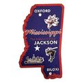 Mississippi The Magnolia State Foil Fridge Magnet