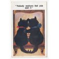 Black Cats Nobody Matters but you and I Art Pos...