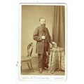 Victorian cdv photo bearded man standing London...