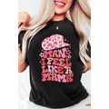 Black MAN I FEEL LIKE A MAMA Graphic Tee